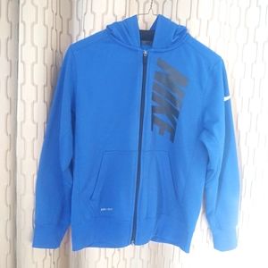 Nike Dri-Fit Blue Zipper Hoodie